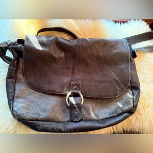 Black Leather Crossbody Bag